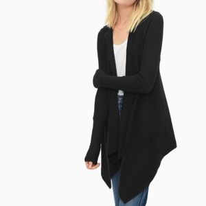 Splendid drape waffle cardigan